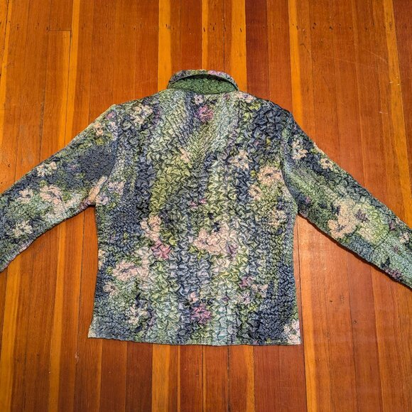 Reversible Popcorn Coat Green - Picture 2 of 6